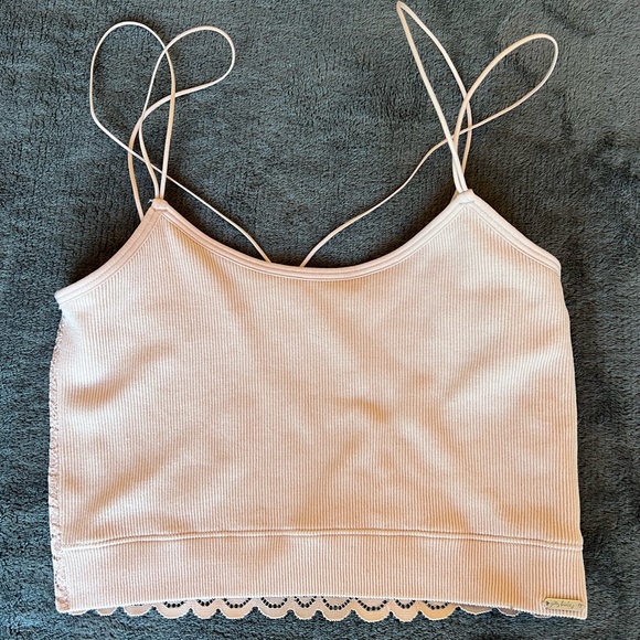 light pink hollister crop top - Picture 1 of 2